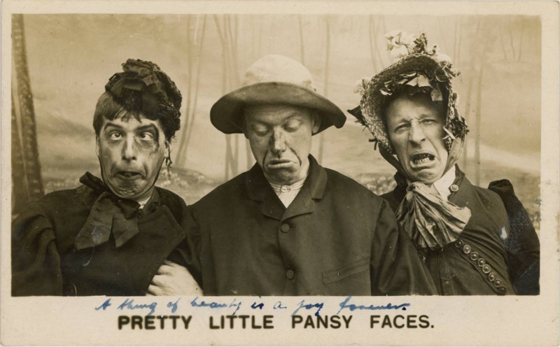 Postcard: Pretty Little Pansy Faces; Bamforth & Co Ltd; GWL-2022-26-17