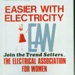 Front cover of IET 'Easier With Electricity' notepad