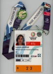 Accreditation Pass and Lanyard; Commonwealth Games Federation; c.2014; GWL-2015-75-1