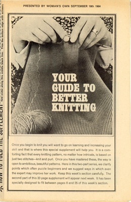 Magazine supplement: Your Guide to Better Knitting; Woman's Own; 1964; GWL-2018-20-5