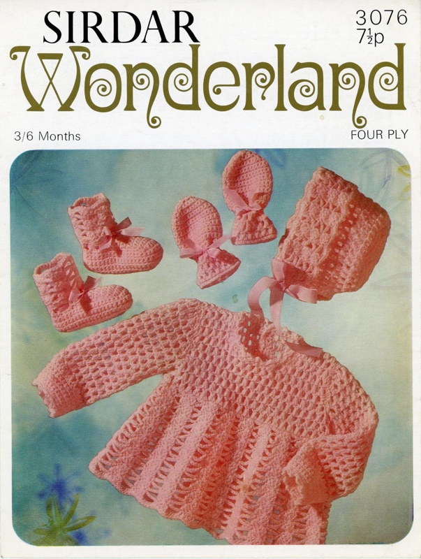 Knitting pattern: Angel Top Set; Sirdar Design No. 3076; c.1970s; GWL-2021-4-59