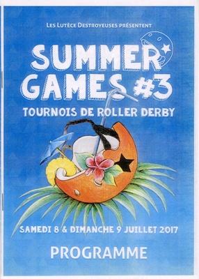 Programme: Summer Games #3; Paris Roller Derby; July 2017; GWL-2019-95-32