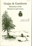 Front cover of 'Graips & Gumboots: Memories of the Women's Land Army' with illustration of women in a field