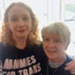 Donor and her mother wearing Mammies /Grans for Trans Rights t-shirts; photo credit: Linda Collins