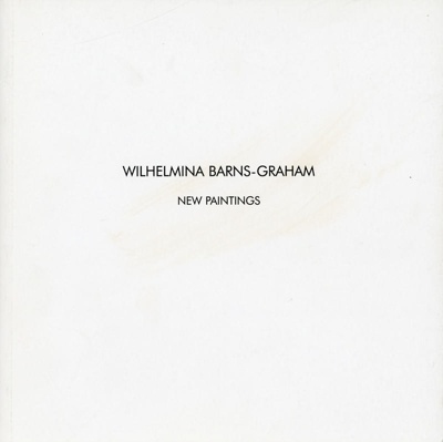 Catalogue cover: W. Barns-Graham: New Paintings; ART FIRST; 1997; GWL-2022-30-16