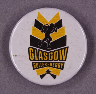 Badge: GRD; Glasgow Roller Derby; c.2010s; GWL-2013-32-1