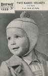 Knitting pattern: Two Babies' Helmets; Bestway Leaflet No. 1223; GWL-2016-95-56