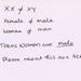 Postcard back: Trans Women Are Male; Anonymous; 2024; GWL-2024-26