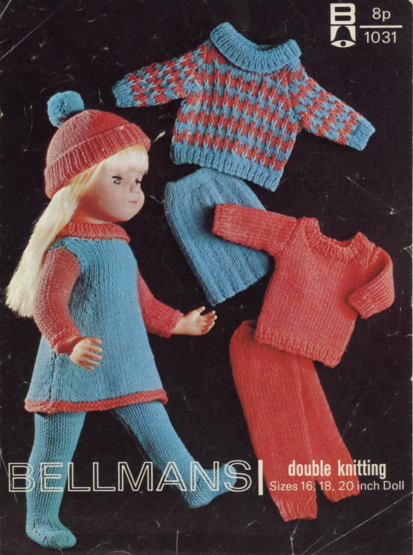 Knitting pattern: Doll's 'Switch Gear'; Bellmans No. 1031; 1971; GWL-2022-135-29