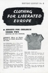 Knitting pattern: Jerseys for Children Under Two; Ministry of Supply; 1944; GWL-2015-44-3