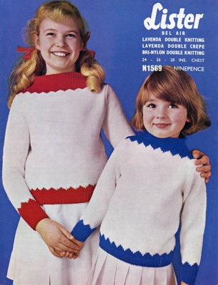 Knitting pattern: Child's Sweater; Lister Leaflet No. N1569; GWL-2015-34-104