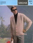 Knitting pattern: Raglan Cardigan; Sirdar Design No. 2551; c.1960s; GWL-2017-11-41