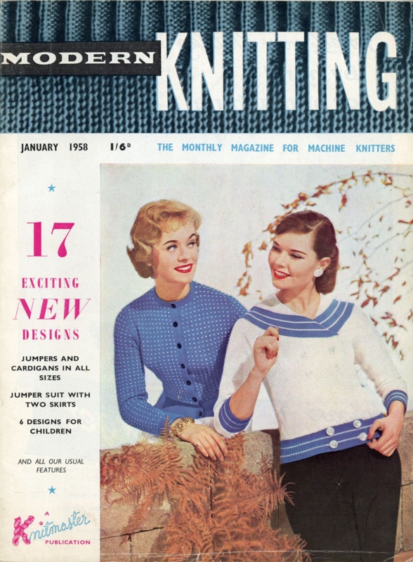 Magazine: Modern Knitting; Knitmaster Publications; Jan 1958; GWL-2016-159-36