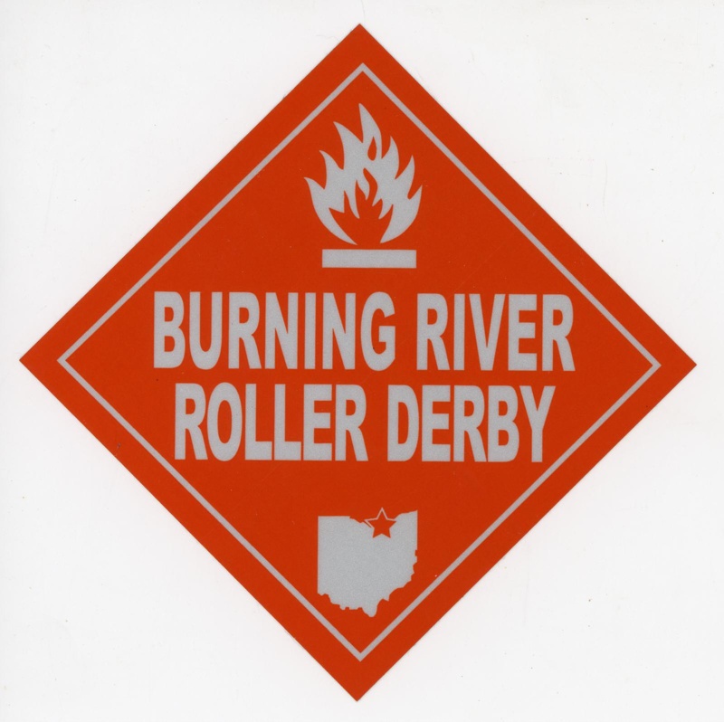 Sticker: Burning River Roller Derby; Burning River Roller Derby; 2006-15; GWL-2025-118-36