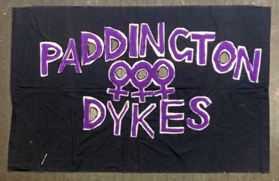 Banner: Paddington Dykes; c.1980s-1995; GWL-2025-27