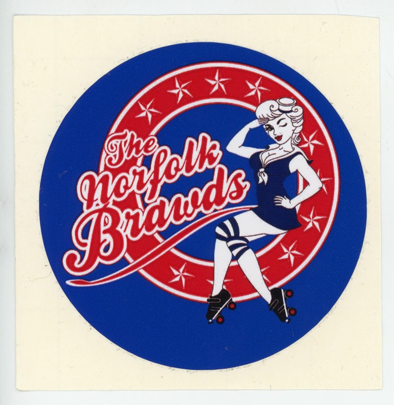 Sticker: The Norfolk Brawds; Norfolk Roller Derby; 2010-19; GWL-2025-118-29