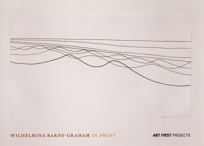Invite (front): Wilhelmina Barns-Graham in Print; ART FIRST; 2007; GWL-2022-30-27