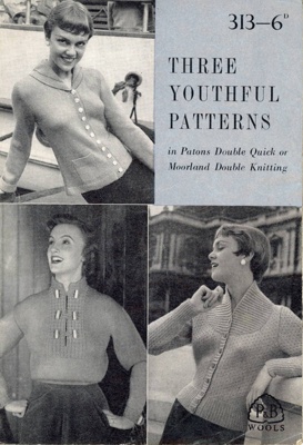 Knitting pattern: Three Youthful Patterns; P&B Wools No. 313; GWL-2015-34-29