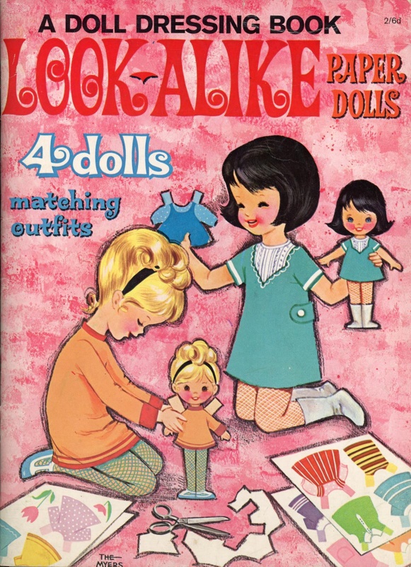 Doll dressing book: Look-Alike Paper Dolls; World Distributors (Manchester) Ltd; 1965; GWL-2018-21-25