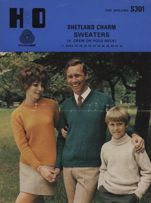 Knitting pattern: Shetland Charm Sweaters; H&O Pure New Wool S301; GWL-2021-4-46
