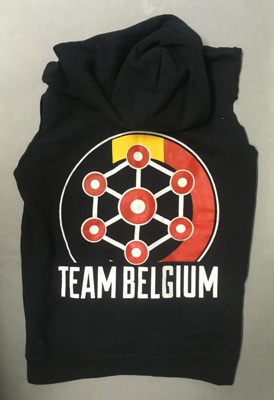 Sleeveless Hoodie: Team Belgium; Roller Derby City; 2014; GWL-2022-50-1-1