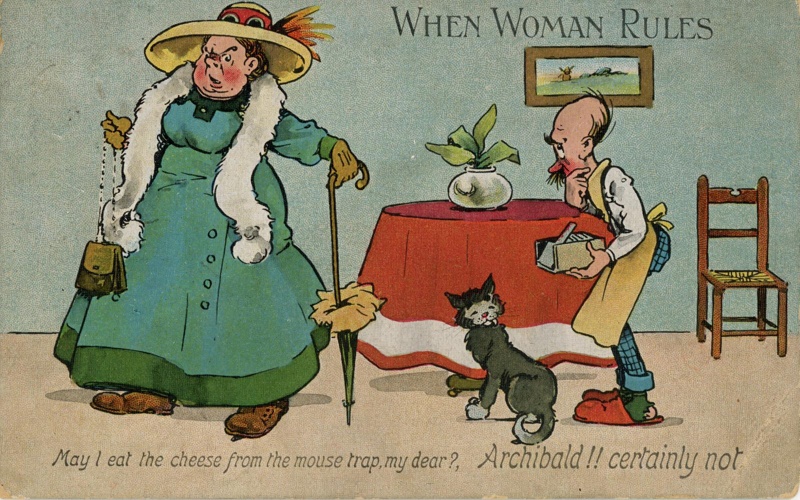Postcard front: When Woman Rules; c.1911; GWL-2025-70-6