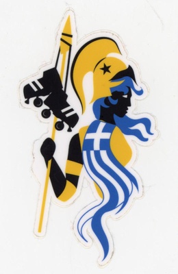 Sticker: Team Greece; Team Greece Roller Derby; 2014; GWL-2025-118-21