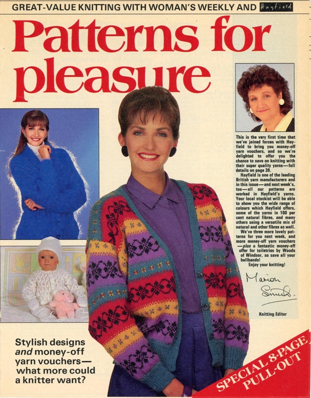 Magazine pull-out: Patterns for pleasure; Woman's Weekly; c.1980s; GWL-2015-44-51