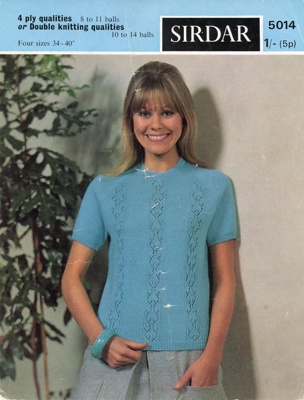 Knitting pattern: Raglan Jumper; Sirdar Design No. 5014; 1969; GWL-2015-94-14