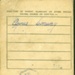 Back of juvenile national ID card belonging to Eileen Conway, Glasgow