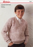 Knitting pattern: V Neck Raglan Sweater; Robin No. 13624; c.1980s; GWL-2017-11-38