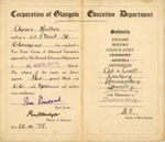 Advanced Instruction certificate: Agnes Mullan; Corporation of Glasgow; 1937; GWL-2017-107-8