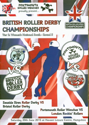 Cover of programme for British Roller Derby Championships; 2015