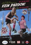 Flyer (front): Kein Pardon!; Stuttgart Valley Roller Derby; May 2011; GWL-2020-35-17