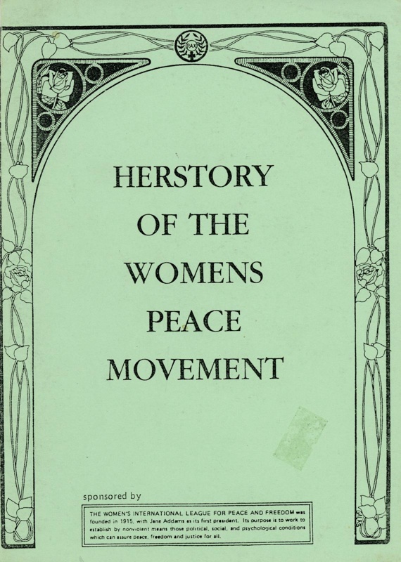 Front cover: Herstory of the Women's Peace Movement; Piper, Anne; 1984; GWL-2025-65-15