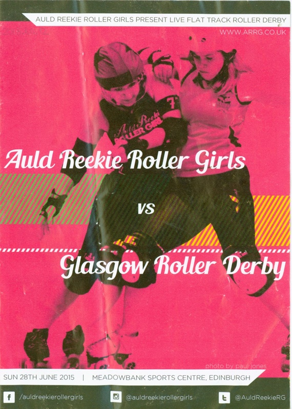 Programme: ARRG vs GRD; Auld Reekie Roller Derby; 2015; GWL-2018-60-12