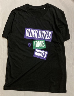 T-shirt: Older Dykes for Trans Rights; 2025; GWL-2025-97