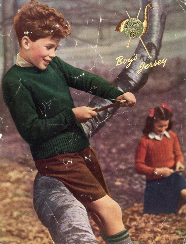 Knitting pattern: Boy's Jersey; Emu Wools No. 504; GWL-2016-159-22