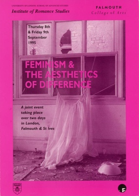 Programme cover: Feminism & The Aesthetics of Difference; 1995; GWL-2022-24-3