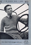 Knitting pattern: Man's Pullover; P&B Wools No. 851; GWL-2015-34-42