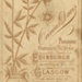 Carte de Visite (back): unidentified couple; Ovinius Davis; c.1880-1910; GWL-2022-148-1
