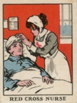 War souvenir (front): Red Cross Nurse; The Happy Home; GWL-2017-84-2