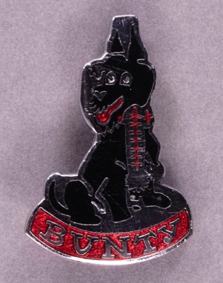 Badge: Bunty; Fattorini & Sons; c.1960s; GWL-2013-50-17