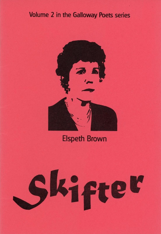 Poetry booklet cover: Skifter; Brown, Elspeth; 1996; GWL-2024-29-2