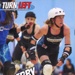 Zine back page: Turn Left #11; Brighton Rockers Roller Derby; July 2015; GWL-2019-95-18