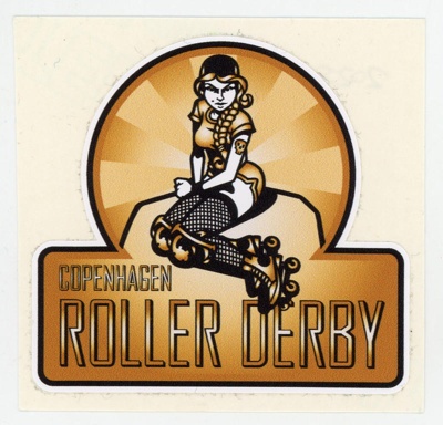 Sticker: Copenhagen Roller Derby; Copenhagen Roller Derby; c.2010s; GWL-2025-118-23 Sticker: Copenhagen Roller Derby; Copenhagen Roller Derby; c.2010s; GWL-2025-118-23