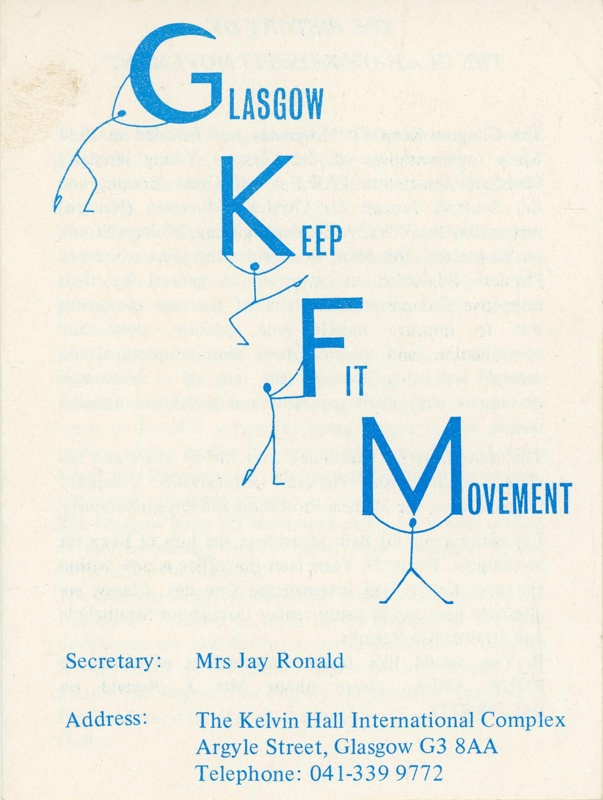 Pamphlet cover: GKFM; Scottish Women's Keep Fit Association; c.1970-80s; GWL-2024-16-14