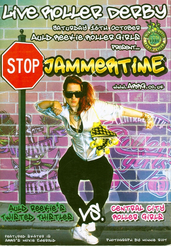 Cover of Roller Derby programme for "Jammertime"