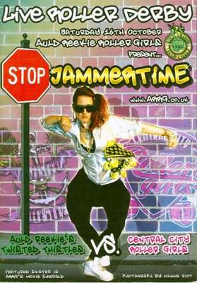 Cover of Roller Derby programme for "Jammertime"