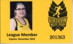 Membership card: Glasgow Roller Derby; 2013; GWL-2019-59-39